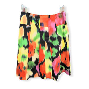Attention Pink Black Red Barbiecore Pleated Space Dye Tie Dye Lined‎ Mini Skirt